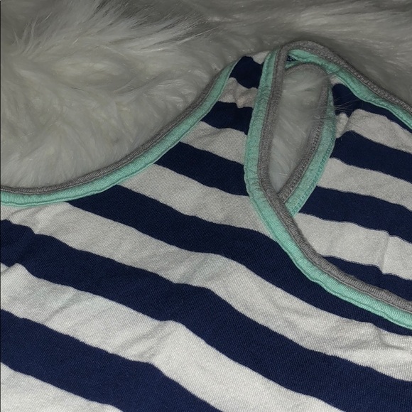 Charming Charlie blue striped tank top - Picture 3 of 3